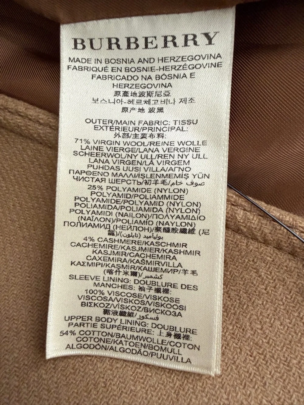 BURBERRY | Camel Wool Daylesmoore Heritage Military Trench Coat Belted US 6 - Picture 13 of 15